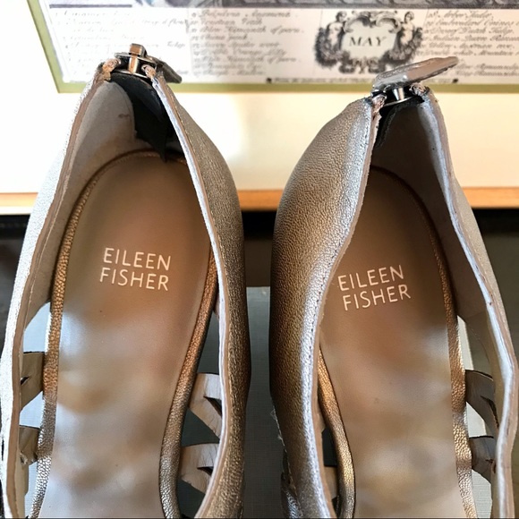 ❌SOLD❌Eileen Fisher | Cage Wedge Heels - Picture 3 of 7
